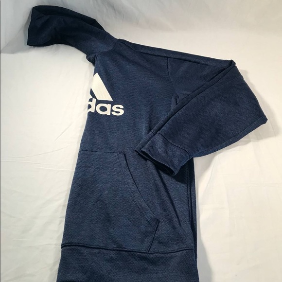 Men’s Adidas Team Issue Badge Fleece Pullover Hoodie Sweatshirt Size Large - Picture 7 of 7